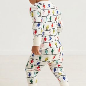 Hanna Anderson Holiday Print Baby Zip Sleeper